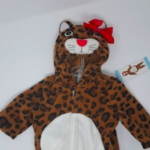Old Navy Infants Fleece Hooded 2pc Cat Costume size 0-6 months